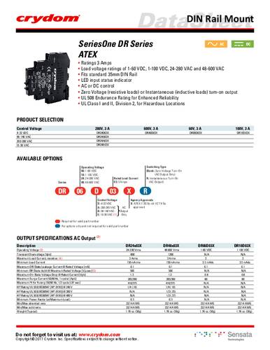 Crydom Halfgeleiderrelais DR24A03X 1 stuk(s)