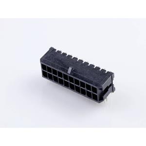 Molex 430452022 Male header, inbouw (standaard) Totaal aantal polen: 20 Rastermaat: 3.00 mm Inhoud: 1 stuk(s) Tray