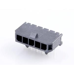 Molex 436500502 Male header, inbouw (standaard) Totaal aantal polen: 5 Rastermaat: 3 mm Inhoud: 1 stuk(s) Tray