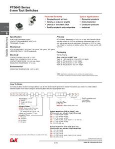 C & K Switches PTS645SM70SMTR92LFS Druktoets 50 mA 1x uit/(aan) IP40 1 stuk(s) Tape