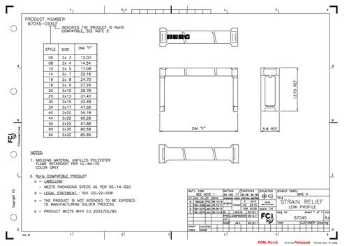 FCI 67045-008LF Inhoud: 1 stuk(s) Bag
