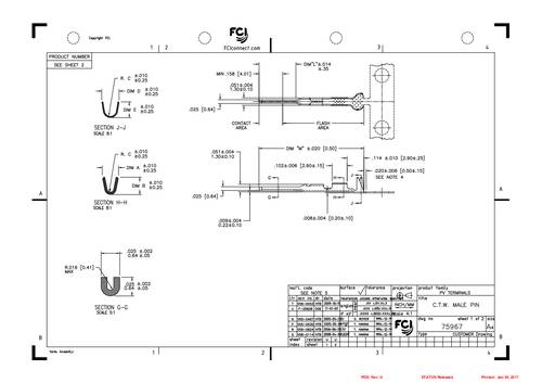 FCI 75967-312LF Inhoud: 8000 stuk(s) Tape on Full reel