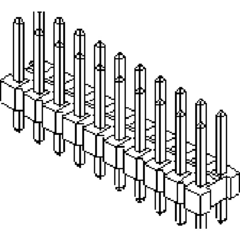Molex Einbau-Stiftleiste (Standard) Anzahl Reihen: 2 10897062 Bag