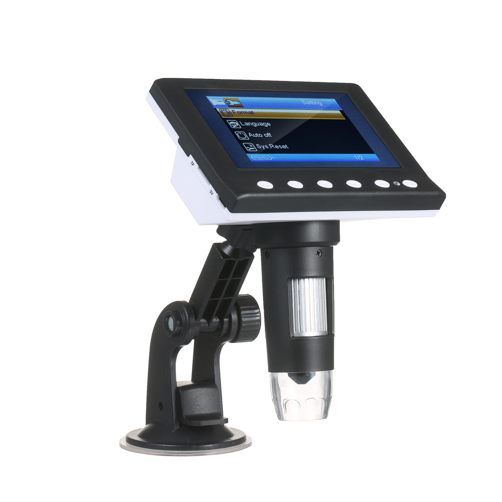 TOMTOP JMS KKmoon digitale microscoop 4,3-inch 1000x vergroting LCD microscoop draagbare microscoop video