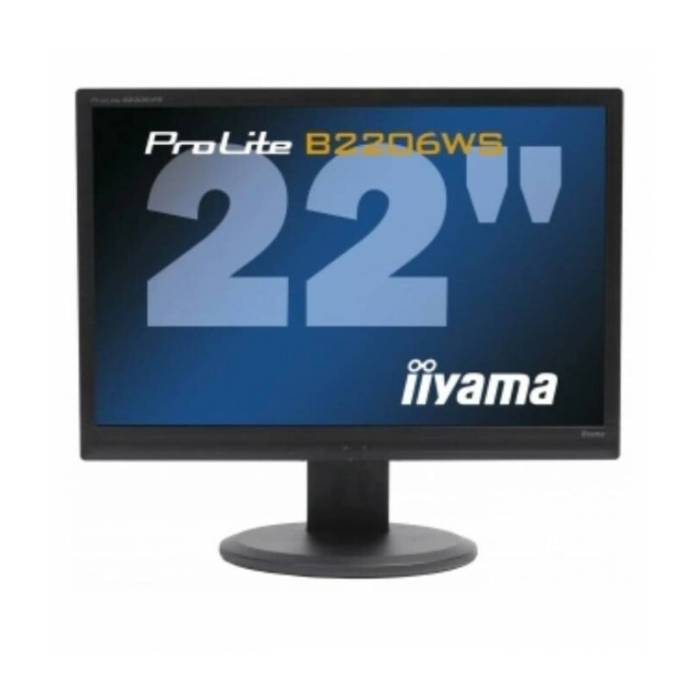Iiyama B2206WS Zwart - 22 inch - 1680x1050 - DVI - VGA - Zwart