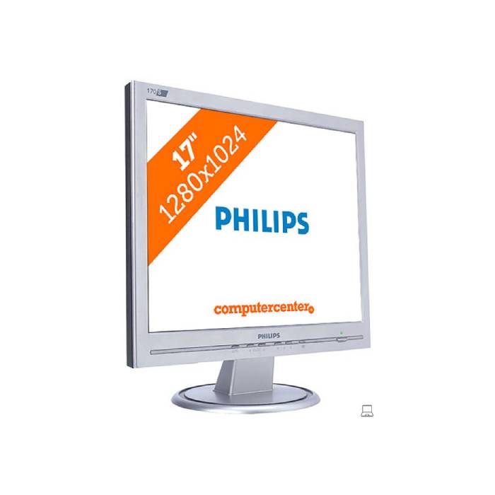Phillips 170S5 - 17 inch - 1280x1024 - VGA - Grijs