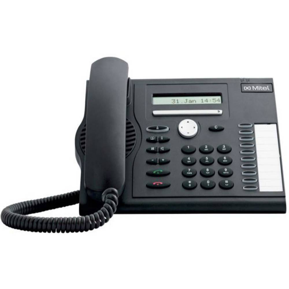 Mitel MiVoice 5361 digitales Systemtel. VoIP-systeemtelefoon LC-display Zwart