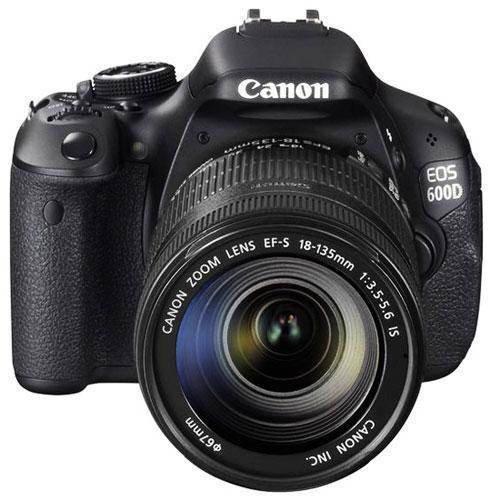 Canon Spiegelreflexcamera EOS 600D - Zwart +  Zoom Lens EF-S 18-135mm f/3.5-5.6 IS 18-135mm