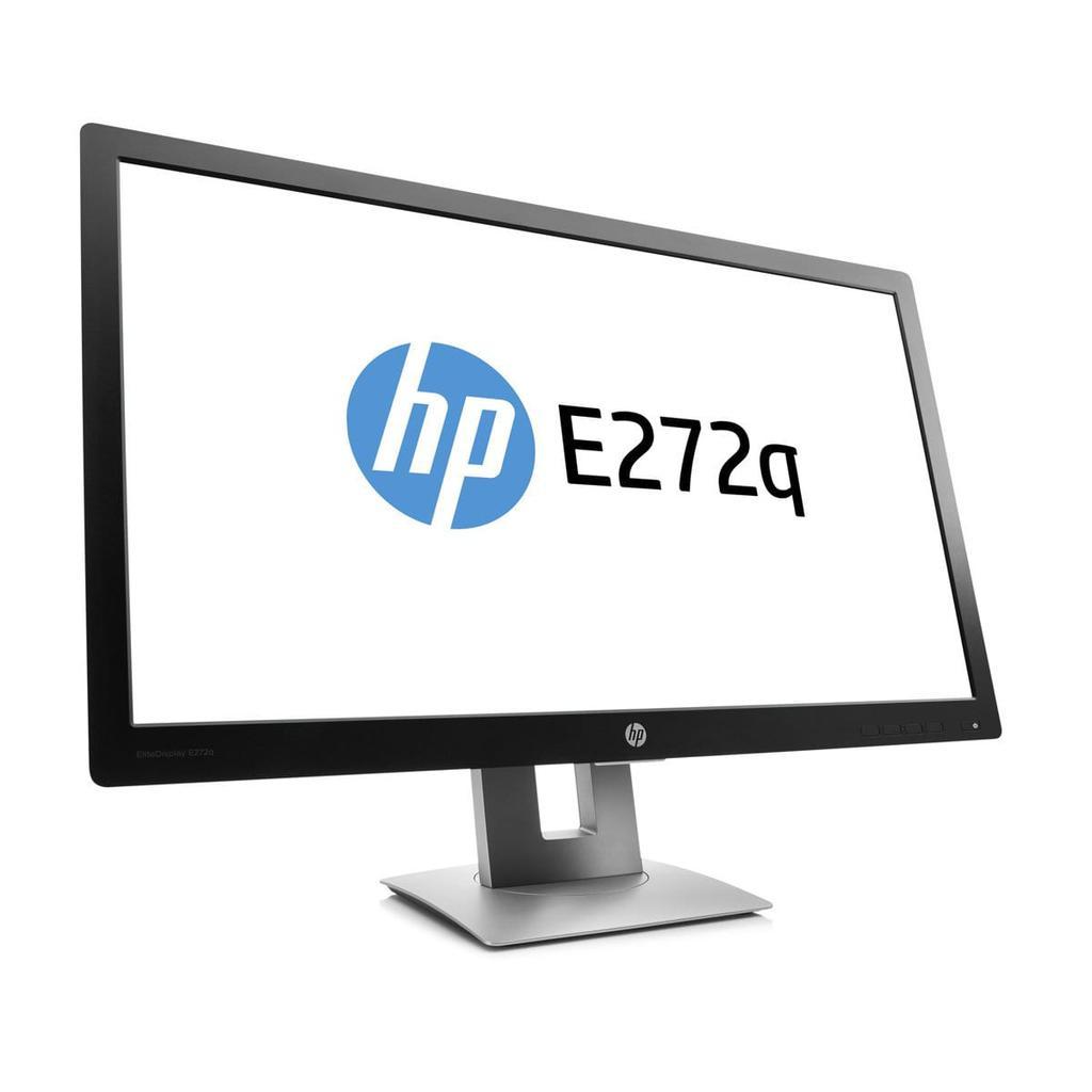 HP 27-inch  EliteDisplay E272Q 2560 x 1440 LCD Beeldscherm Zwart