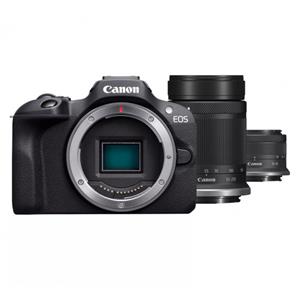 Canon EOS R100 Kit (RF-S 18-45mm IS STM) + (RF-S 55-210mm IS STM) Digitale Systemkamera schwarz