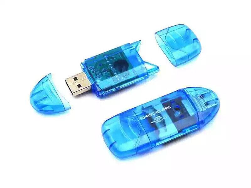 OZZZO SD SDHC MMC-geheugenkaartlezer Blauw