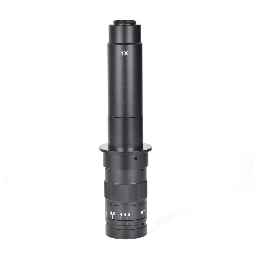 TOMTOP JMS 10X-120X 180X 300X zoom Lens met C-bevestiging 0,7X tot 4,5X Vergroting 25 mm
