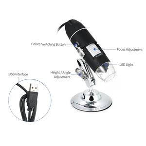 TOMTOP JMS 1600X Vergroting USB Digitale Microscoop met OTG Functie Endoscoop 8-LED Licht Vergrootglas