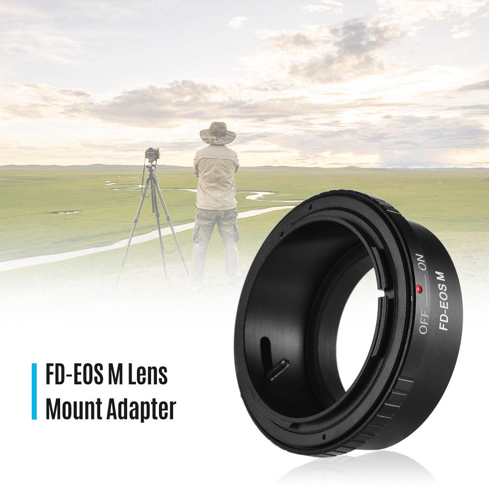 TOMTOP JMS FD-EOS M Lens Mount Adapter Ring voor Canon FD Lens naar Canon EOS M Serie Camera's voor Canon EOS M M2