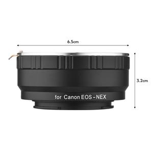 TOMTOP JMS Andoer EOSNEX cameralensadapterring met Infinity Focus-vervanging voor Canon EOS-lens naar Sony