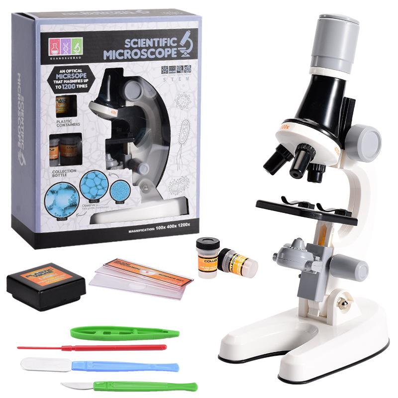 Binchi Outdoor Equipment 1013 Children's Optical Microscope HD High Power Children's Primary School Students' Biological Microscope Small Science and Education Toys