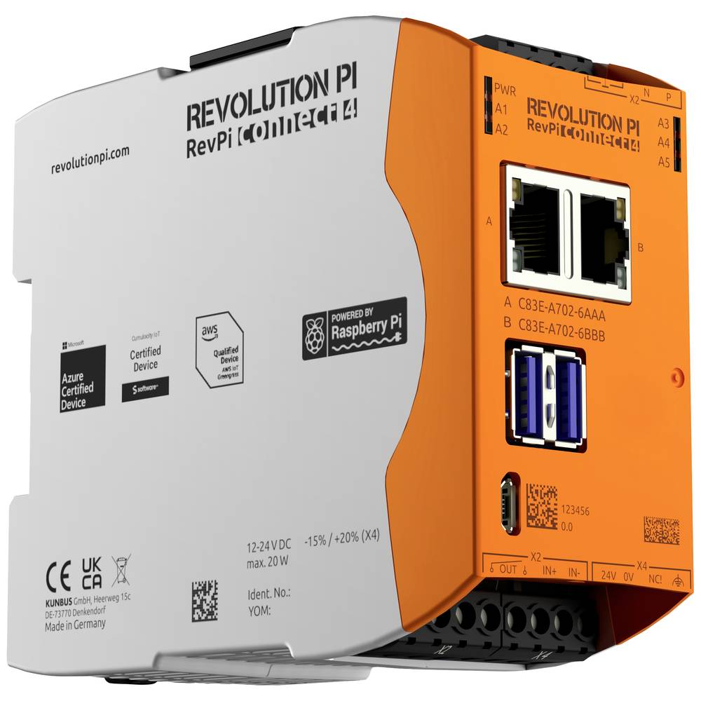 RevolutionPi Connect 4 PR100376 PLC-uitbreidingsmodule