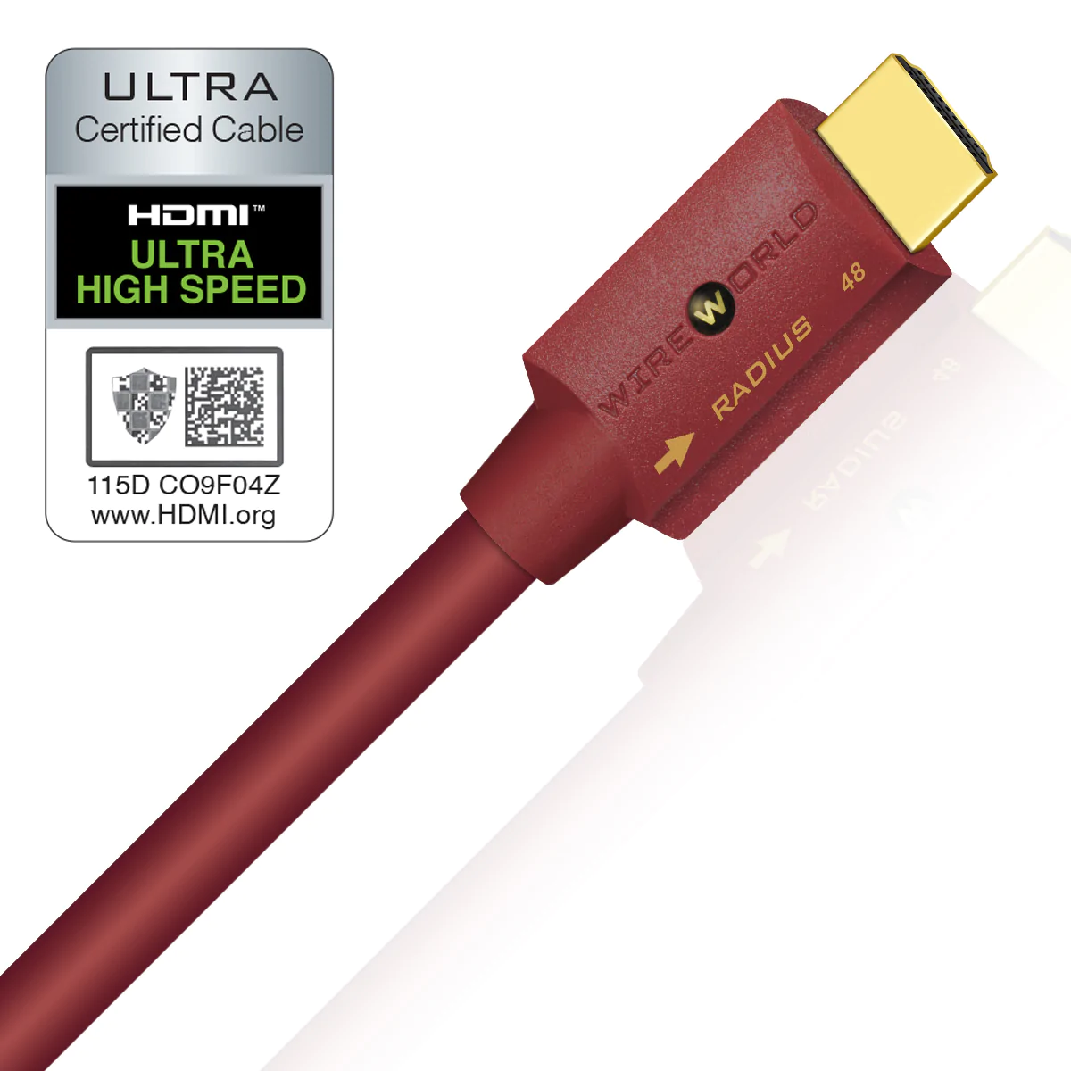 Wireworld Radius 48 high-performance 8K HDMI-kabel (3 meter)