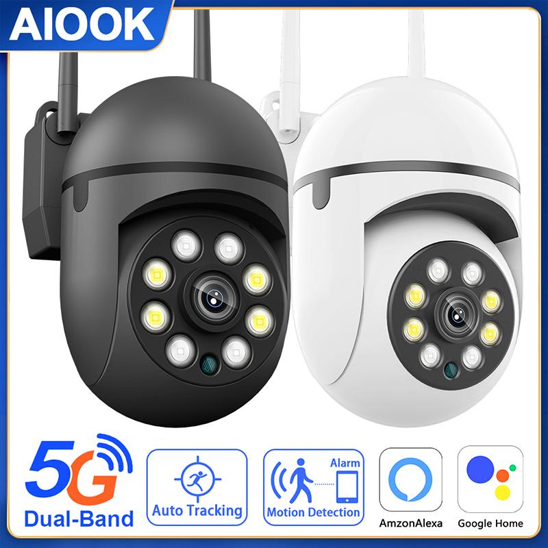 AIOOK Outdoor Wireless Camera 3MP Device Waterproof  Automatic Tracking Humanoid 5G WiFi PTZ  Camara Vigilancia Wifi