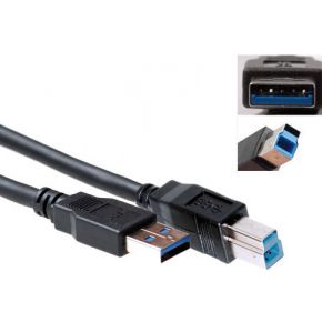 ACT SB0003 USB 3.0 A-male/USB B-male | 3 meter