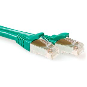 ACT FB6725 SFTP CAT6A Patchkabel Snagless Groen - 25 meter