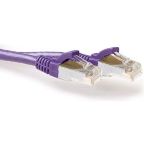 ACT FB2351 LSZH SFTP CAT6A Patchkabel Snagless Paars - 1,5 meter