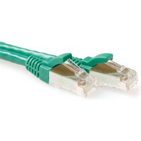 ACT FB7702 CAT6A S/FTP LSZH Patchkabel Snagless - Groen - 2 meter