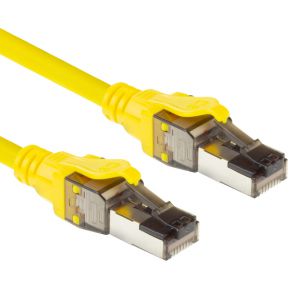 ACT FB8003 CAT8 S/FTP Netwerkkabel Snagless | RJ45 Connectoren | Geel | 3 meter