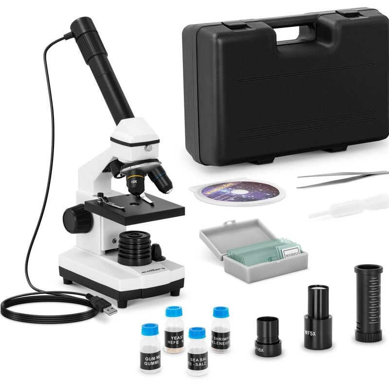 steinbergsystems Mikroskop LED Lichtmikroskop USB-Kamera 20- bis 1280-fach Ver