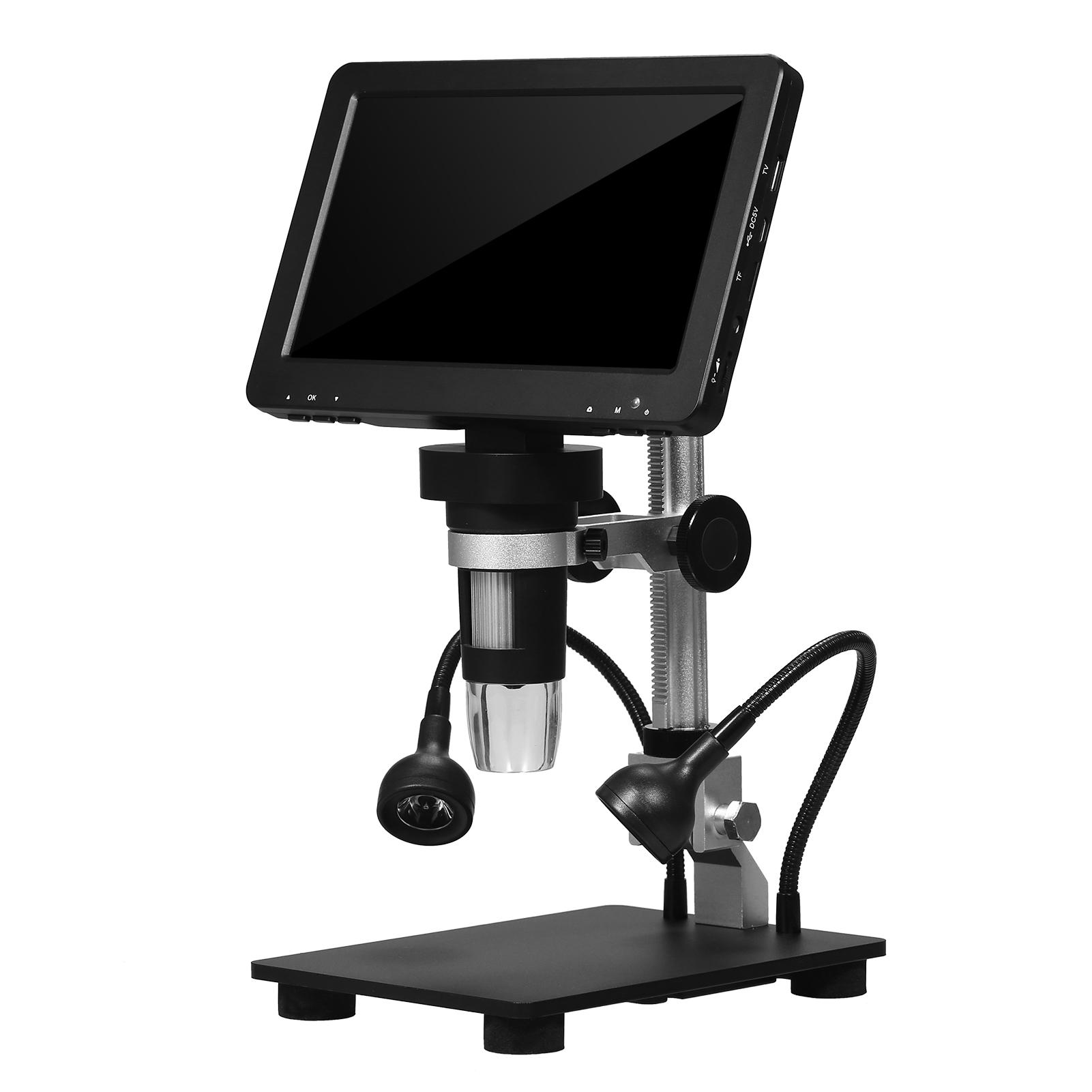 TOMTOP JMS DM9H Coin Microscope with 7'' IPS Screen 1200X Magnification Soldering Microscope Longer 8.5''