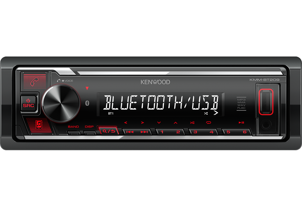 Kenwood KMM-BT209 Bluetooth / MP3 / USB / Short Body Autoradio Stereoanlage