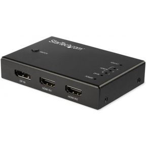 StarTech.com 4 Port HDMI Video Switch - 3x HDMI & 1x DisplayPort - 4K 60Hz - video/audio switch - 4 ports
