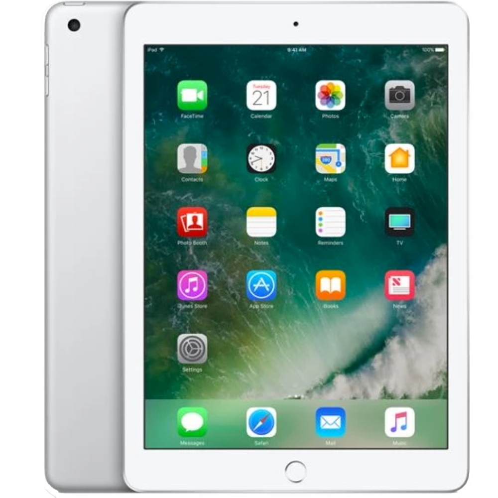 Refurbished iPad 2017 wifi 32GB Zilver Zichtbaar gebruikt