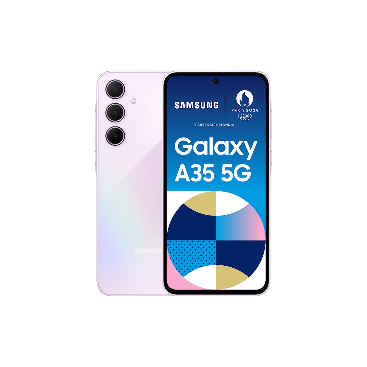 Samsung Galaxy A35 5G 5G Smartphone 256GB 16.8cm (6.6 Zoll) Lilac Purple Android™ 14 Hybrid-Slot