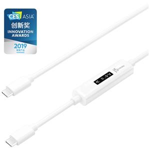 J5create USB-C Kabel USB 2.0 USB-C Stecker 0.12m Weiß JUCP14