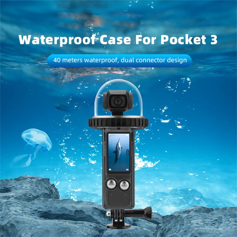 Lan electric Waterproof Camera Case Protective Underwater Dive Case Cover 40M/131FT Diving Protective Shell
