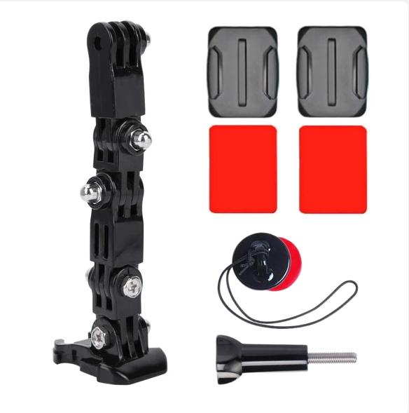 Xiaomi Exclusive Motorcycle Helmet Mount For Gopro Hero12 11 10 9 8 7 6 5 4 3 Yi osmo Action Sports Camera Mount Full Face Holder Accessories Strap