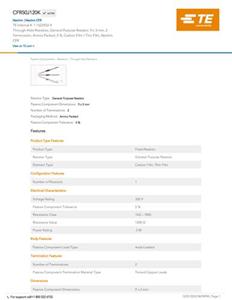 TE Connectivity 1-1623932-4 Koolfilmweerstand 120 kΩ 0.05 % 1 stuk(s) Box