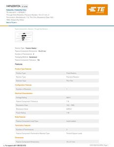 teconnectivity TE Connectivity 1-1879628-7 Dünnschicht-Widerstand 620kΩ 0.01% Box