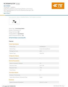 TE Connectivity 1-1622825-2 0.15 Ω SMD 0.05 % 1000 stuk(s) Tape on Full reel