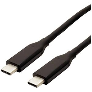 Value USB4 Gen 3 kabel, met PD (Power Delivery) 20V5A, Emark, C-C, M/M, 40 Gbit/s, zwart, 0,5 m