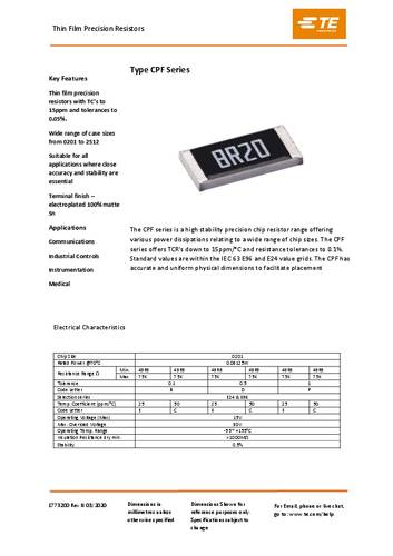 TE Connectivity 9-1879212-8 Precisieweerstand 24.9 Ω SMD 0402 0.1 % 25 ppm 1 stuk(s) Tape on Full reel