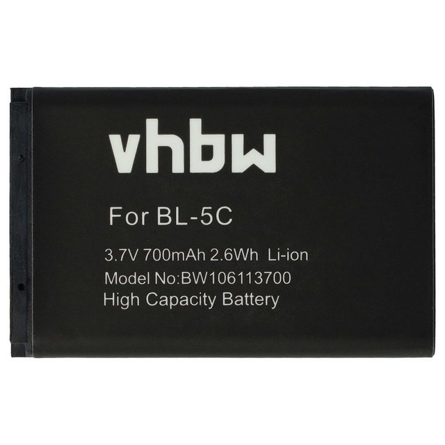 VHBW Camera accu compatibel met Aiptek, Spare, VHoldr en ContourHD - vervangt 055 en 510-9900 / 700 mAh | 