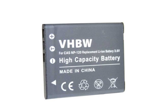 VHBW Camera accu compatibel met Casio NP-120 / 550 mAh | 