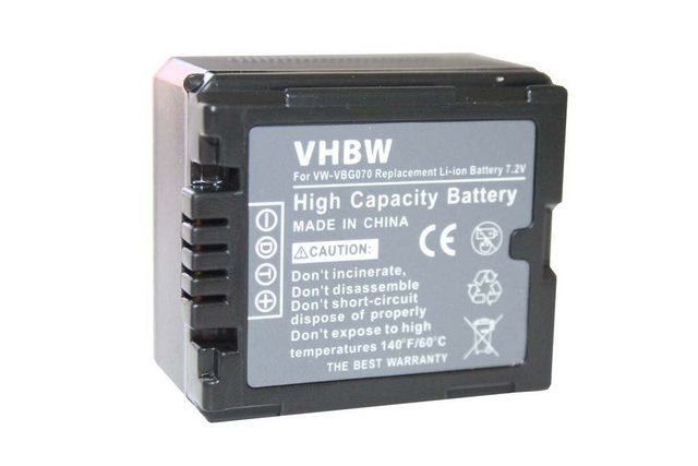 VHBW Camera accu compatibel met Panasonic DMW-BLA13, VW-VBG070, VW-VBG70 en VW-VBG130 / 700 mAh | 