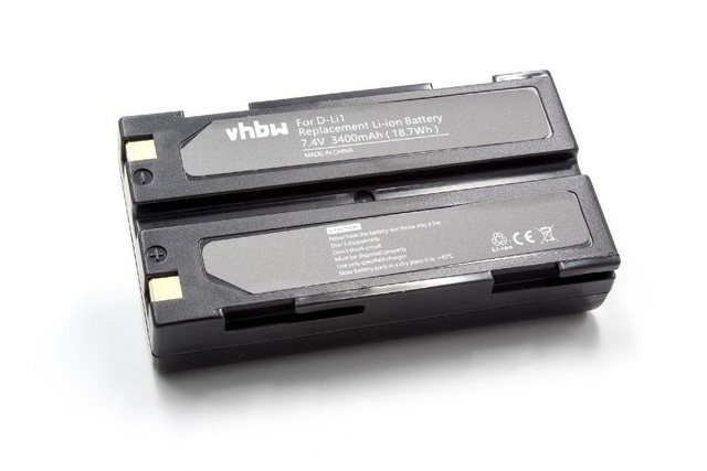 VHBW Accu compatibel met o.a. HP C8872A en Pentax D-Li1 camera's, barcode scanners en GPS ontvangers  / 3400 mAh | 
