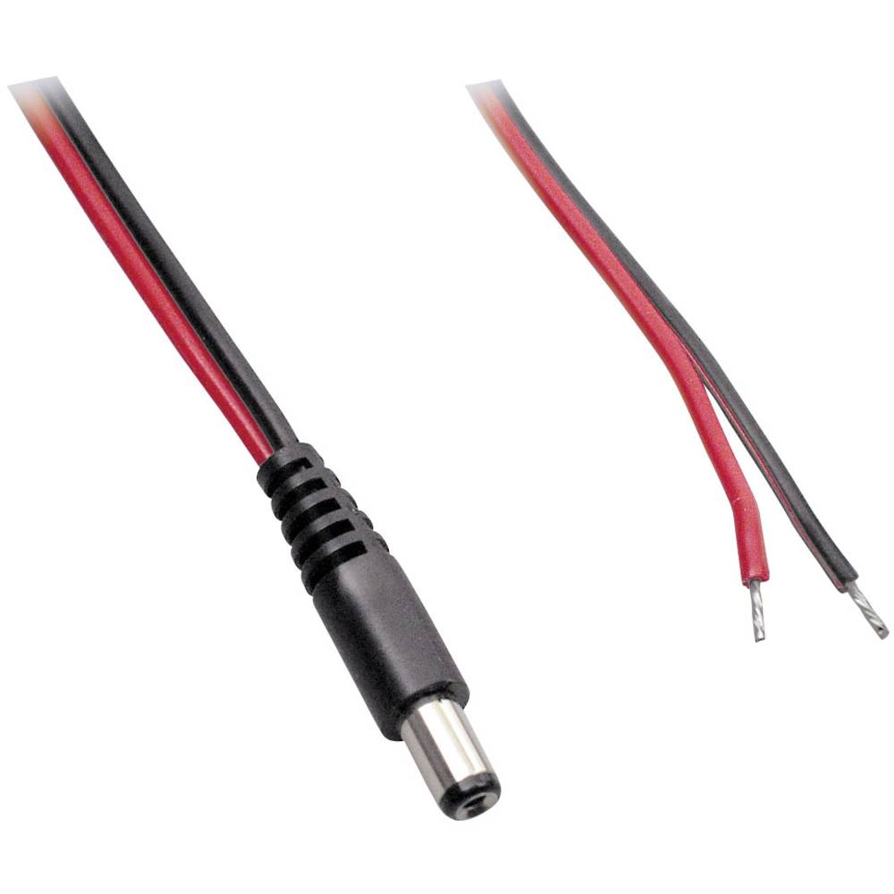 BKL Electronic Laagspannings-aansluitkabel Laagspanningsstekker - Open kabeleinde 5.50 mm 0.50 m 1 stuk(s)