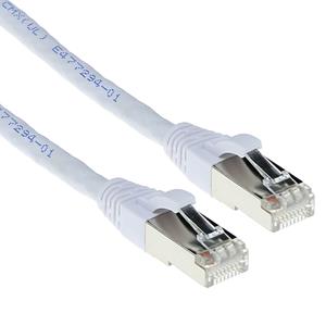 ACT FB7303 LSZH SFTP CAT6A Patchkabel Snagless Wit - 3 meter