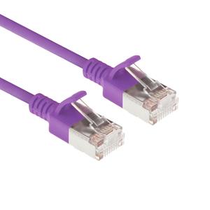 ACT DC7351 LSZH U/FTP CAT6A Datacenter Slimline Patchkabel Snagless | RJ45 Connectoren | Paars | 1,5 meter