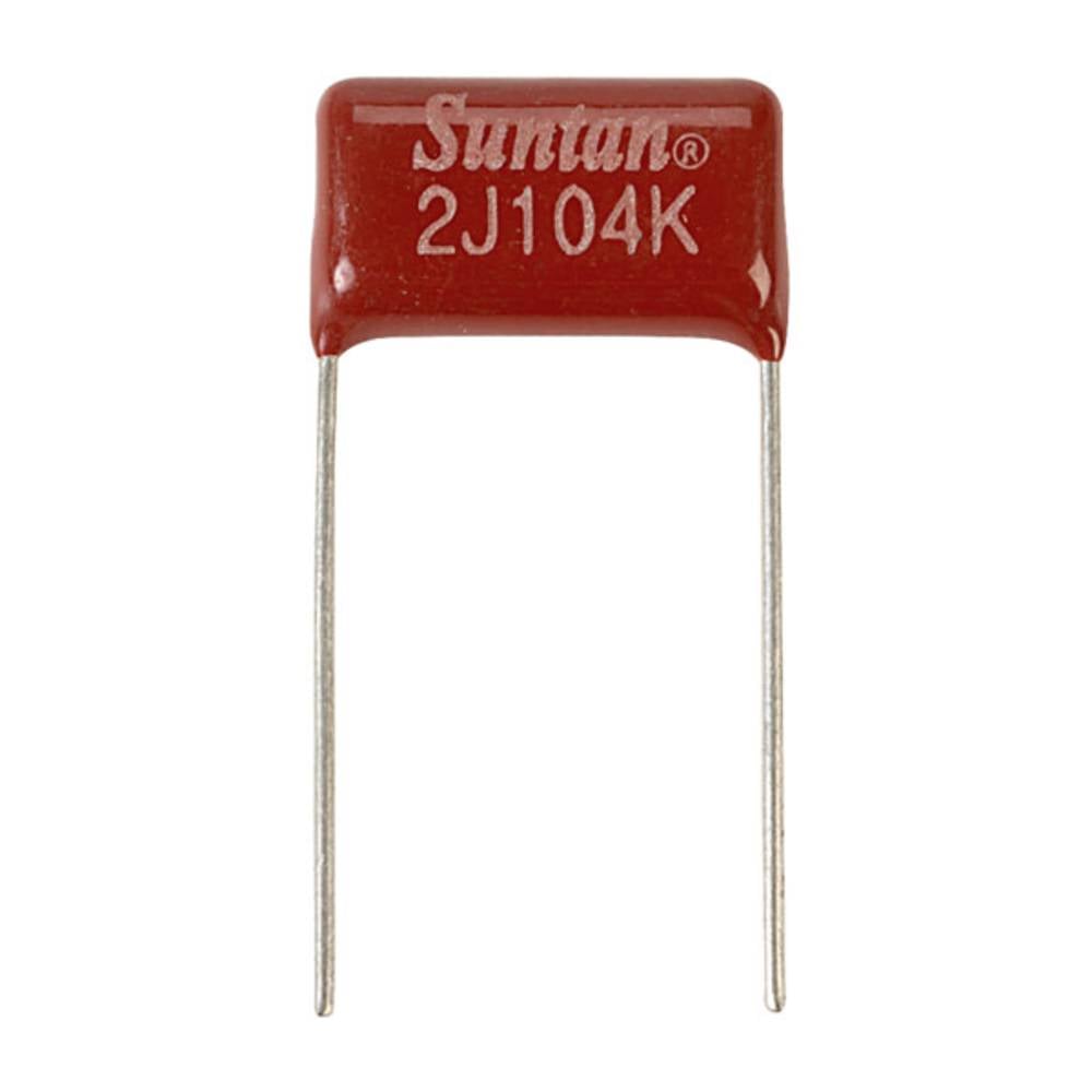 Suntan TS02002J104KSB0E0R 1 stuk(s) Foliecondensator 100 nF 630 V 10 % 15 mm (l x b) 8 mm x 19 mm